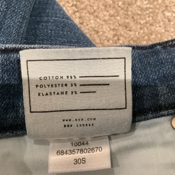 AYR The Pop Jeans, Straight Leg Frayed Hem, 30 Short - Picture 10 of 14